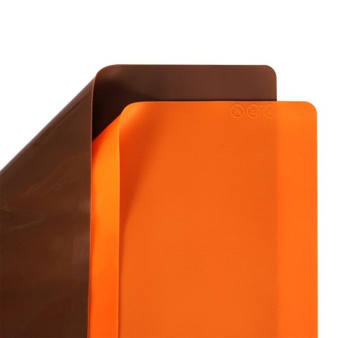 Stolnica do ciasta silikonowa mata kuchenna gruba pomarańczowa 40x30 SILLINIE ORION 750366