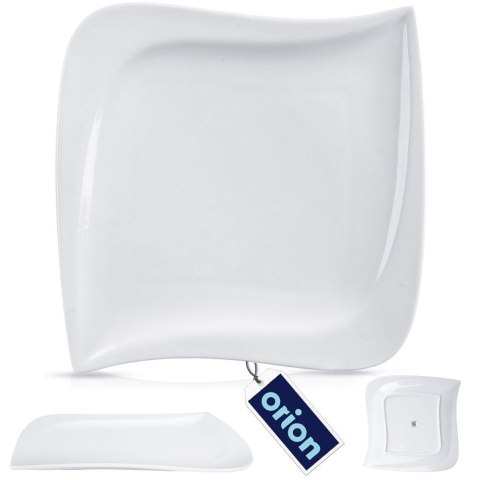 Talerz obiadowy płytki porcelanowy MONA 25x25cm ORION 129501