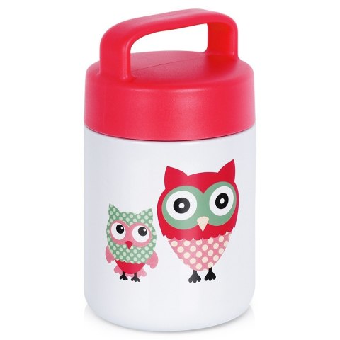 Termos obiadowy stalowy na obiad dla dzieci SOWA 450 ml ORION 125885