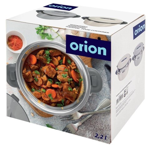 Termos obiadowy stalowy termomisa na zupę lody duży szary TERMO 2L ORION 128522