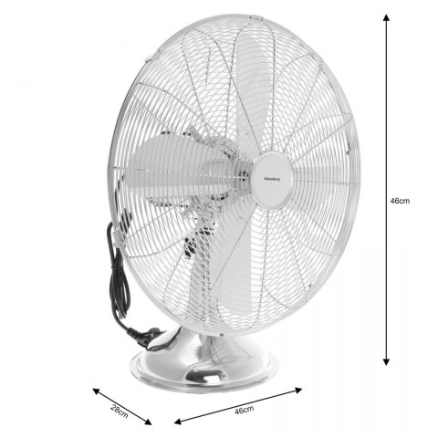 WENTYLATOR BIURKOWY 40CM 50W METALOWY KLAUSBERG KB-7538