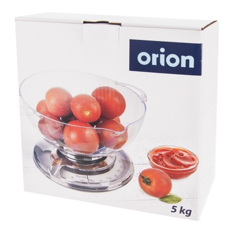 Waga kuchenna mechaniczna z misą miską przeźroczystą 5kg ORION 131814