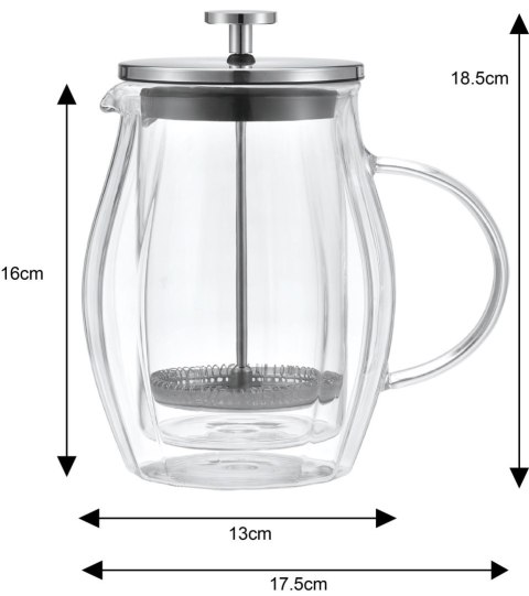 Zaparzacz Do Kawy Herbaty 0,60L FRENCH PRESS KLAUSBERG KB-7683