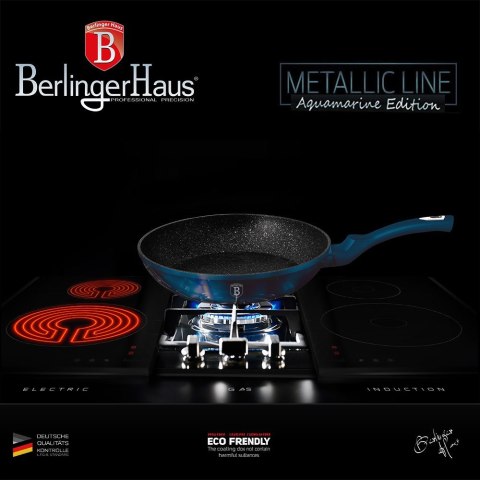 ZESTAW 2 PATELNI GRANITOWYCH 22/26CM BERLINGER HAUS AQUAMARINE BH-1883F