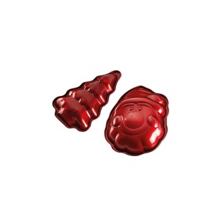 ZESTAW 2 ŚWIĄTECZNYCH FOREMEK DO PIECZENIA CIASTEK BERLINGER HAUS Burgundy BH-6947