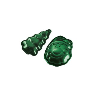 ZESTAW 2 ŚWIĄTECZNYCH FOREMEK DO PIECZENIA CIASTEK BERLINGER HAUS EMERALD BH-6949