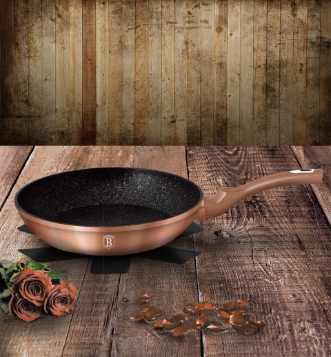 ZESTAW 3 PATELNI GRANITOWYCH 20/24/28CM BERLINGER HAUS METALLIC LINE ROSE GOLD BH-1279-NF