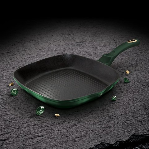 ZESTAW 3 PATELNI TYTANOWYCH BERLINGER HAUS METALLIC EMERALD BH-6167