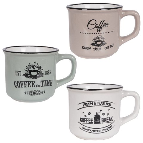 Kubki ceramiczne do kawy herbaty 160 ml zestaw kubków 3 sztuki SIAKI COLLECTION 139109