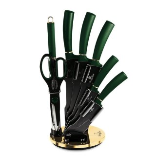 ZESTAW NOŻY W STOJAKU 8 EL. BERLINGER HAUS METALLIC LINE EMERALD BH-2563