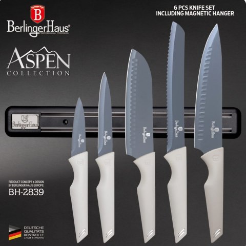 ZESTAW NOŻY Z LISTWĄ 6 EL. BERLINGER HAUS ASPEN BH-2839