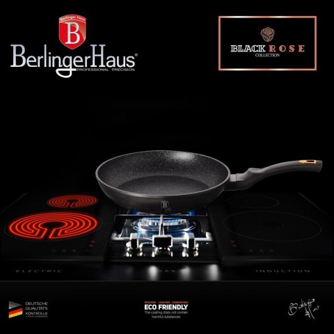 ZESTAW PATELNI 3-EL. 20/24/28cm BERLINGER HAUS BLACK ROSE BH-6156