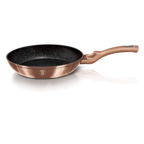 ZESTAW PATELNI GRANITOWYCH + PŁYTA DO SMAŻENIA BERLINGER HAUS METALLIC LINE ROSE GOLD BH-1669