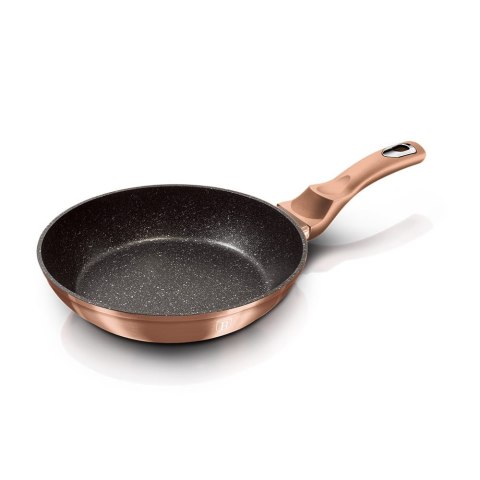 ZESTAW PATELNI GRANITOWYCH + PŁYTA DO SMAŻENIA BERLINGER HAUS METALLIC LINE ROSE GOLD BH-1669