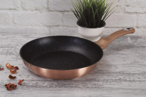 ZESTAW PATELNI GRANITOWYCH + PŁYTA DO SMAŻENIA BERLINGER HAUS METALLIC LINE ROSE GOLD BH-1669