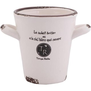 Stylowy Kubek Ceramiczny z Antypoślizgowymi Uszkami 10 cm